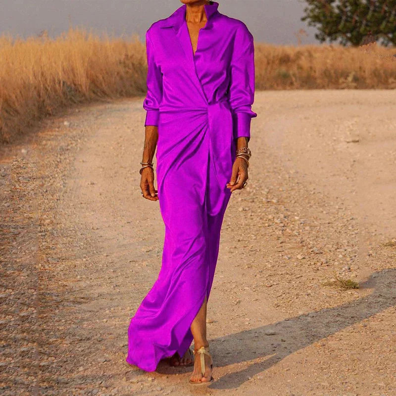 Elegantes Sommerkleid mit Wickelausschnitt für Damen