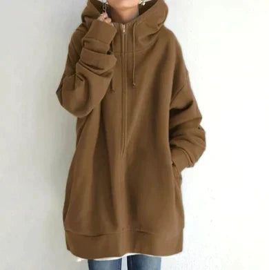 Winterhoodie mit Reißverschluss für Damen