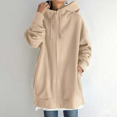 Heidi-Mode - Lässiger Winter Hoodie mit Reißverschluss für Frauen