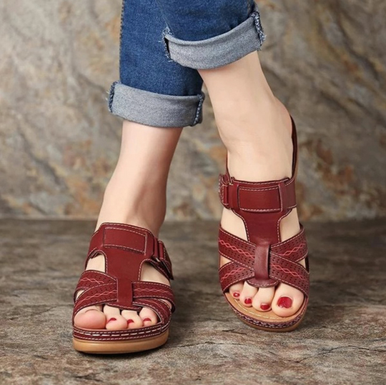 Heidi-Mode | Sommerliche Orthopädische Sandalen Damen