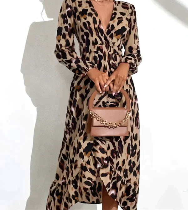 I Kleid mit Leopardenmuster