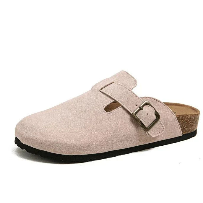 Heidi-Mode | Lässige Wildlederclogs Mit Schnallenriemen Für Herren