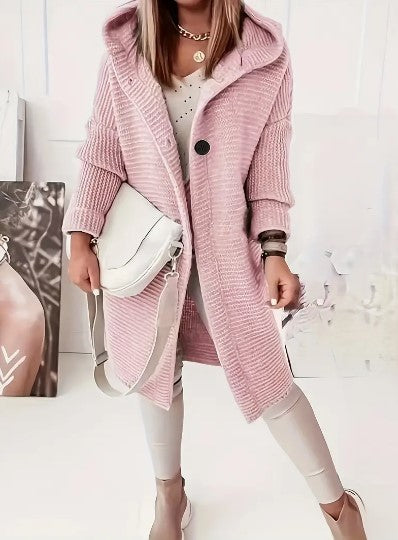 Heidi-Mode | Lockere Kapuzenjacke mit langen Ärmeln