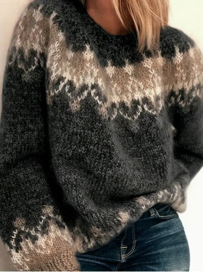 eleganter Pullover mit Rundhalsausschnitt