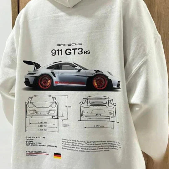 überdimensionale Racing Hoodie