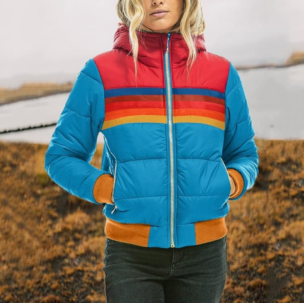 Heidi-Mode | Retro Parka mit Kunstfellkapuze