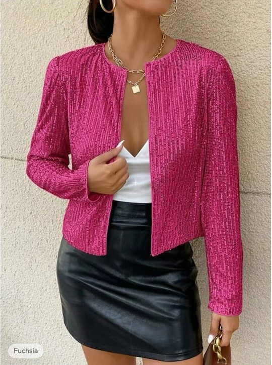 Heidi-Mode | Einzigartiger Glitzer Blazer