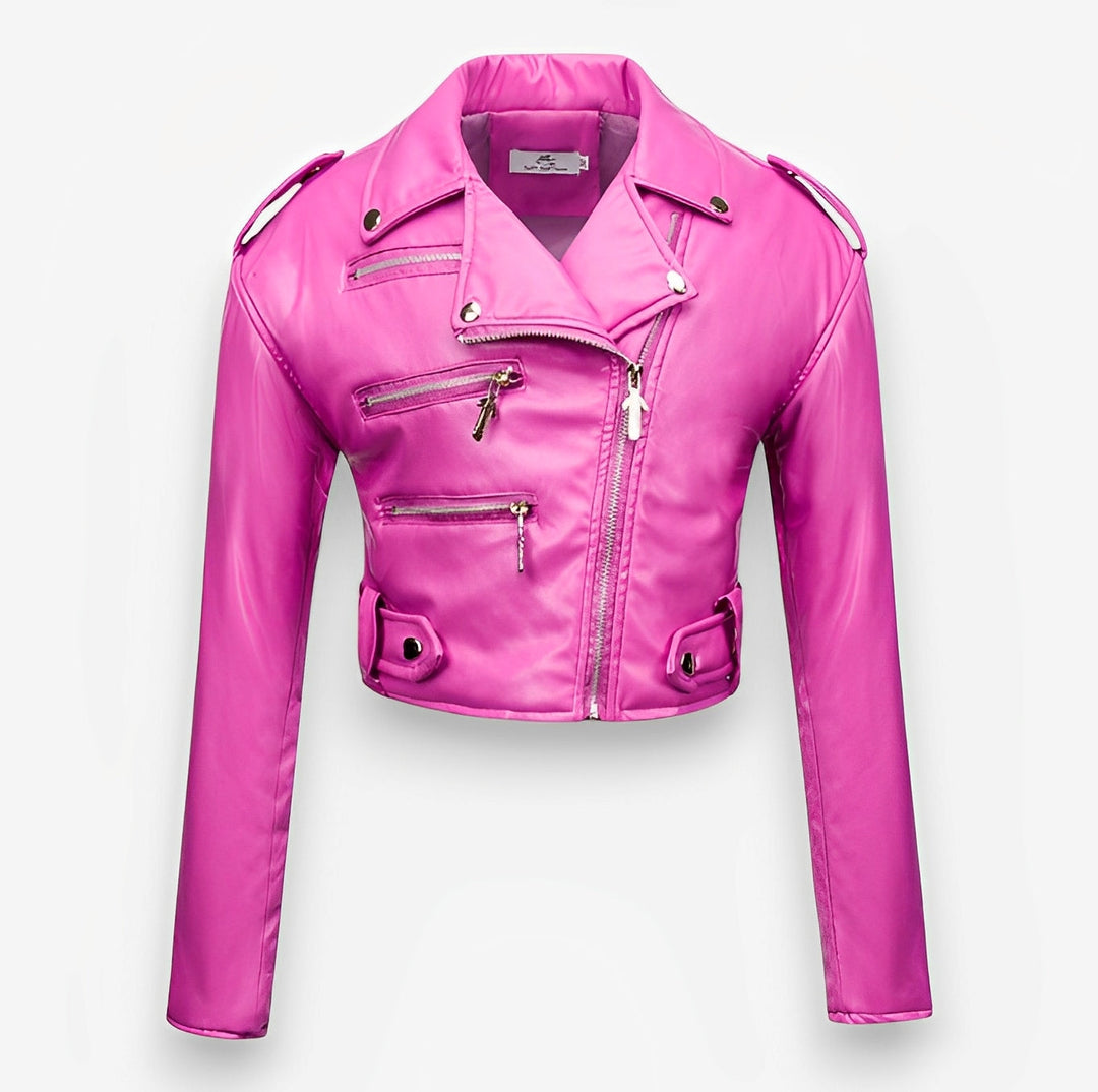 Heidi-Mode | Kurze PU-Lederjacke