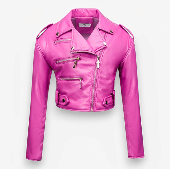 Heidi-Mode | Kurze PU-Lederjacke