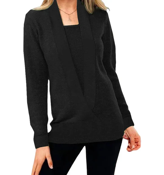 Heidi-Mode | Pull En Tricot Unique Avec Col En V