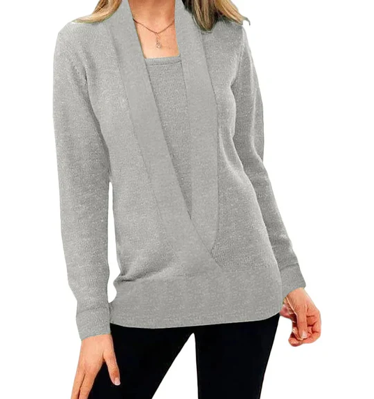 Heidi-Mode | Pull En Tricot Unique Avec Col En V