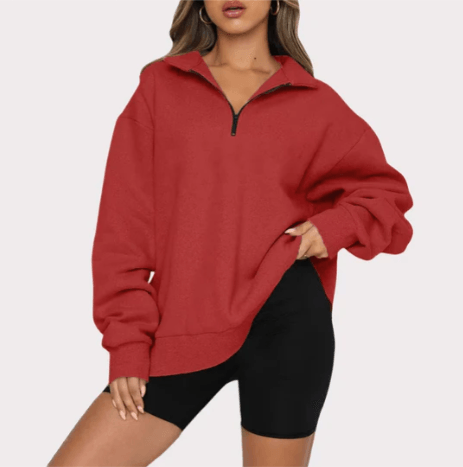 HeidiMode – sweatshirt mit kragen für damen