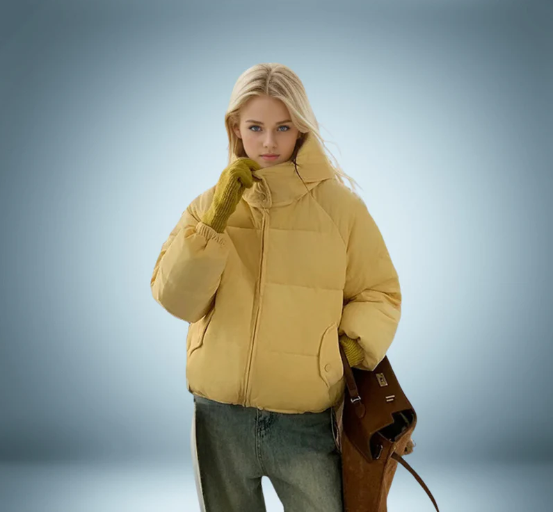 Heidi-Mode | Daunenjacke mit Kapuze