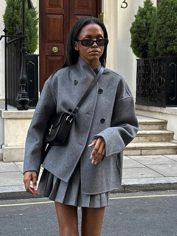 Heidi-Mode | Trendiger Damenmantel Im Oversize-Fit