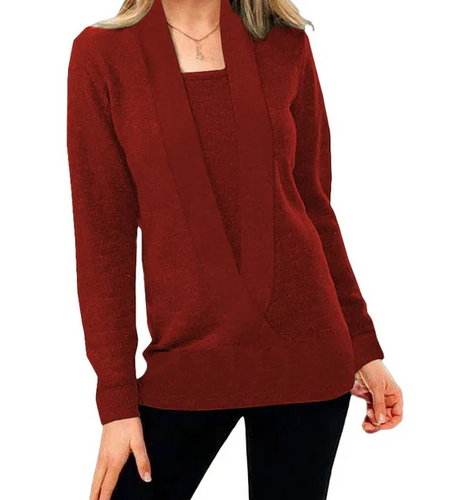 Heidi-Mode | Pull En Tricot Unique Avec Col En V