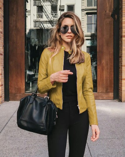 Heidi-Mode | Taillierte Jacke Aus Kunstleder