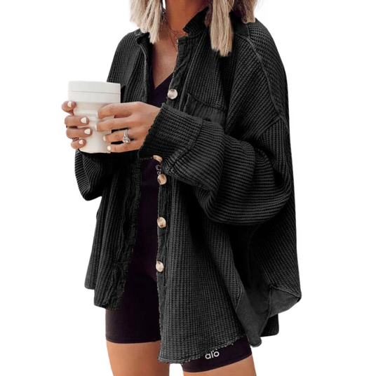 Heidi-Mode | Cordjacke Mit Unregelmäßiger Kapuze
