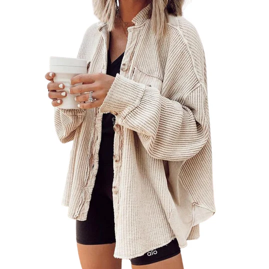 Heidi-Mode | Cordjacke Mit Unregelmäßiger Kapuze