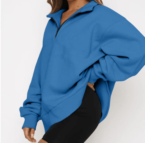 HeidiMode – sweatshirt mit kragen für damen