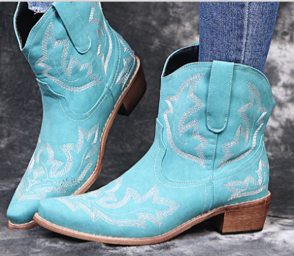 Heidi-Mode | Damen Western Cowboystiefel Braun