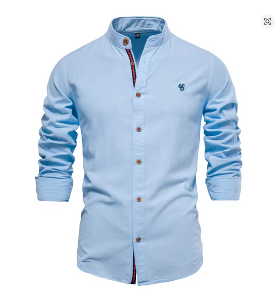 Heidi-Mode | Herren Elegantes Leinenhemd