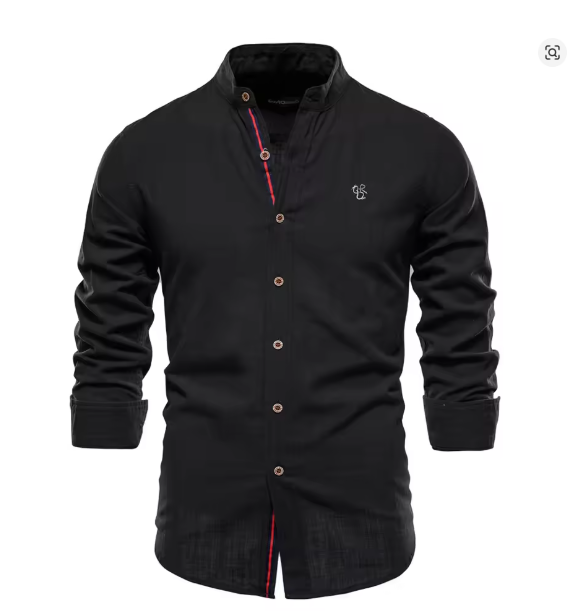 Heidi-Mode | Herren Elegantes Leinenhemd