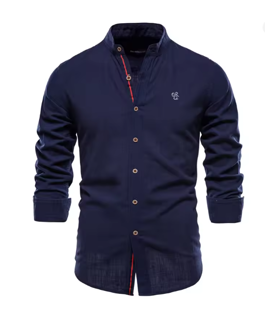 Heidi-Mode | Herren Elegantes Leinenhemd
