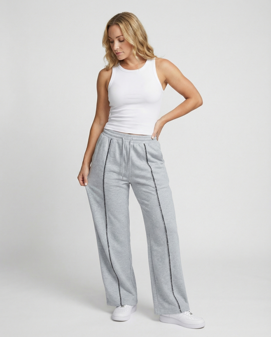 Damen Sportliche Freizeithosen mit lockerer Passform und elastischem Bund Heidi Mode