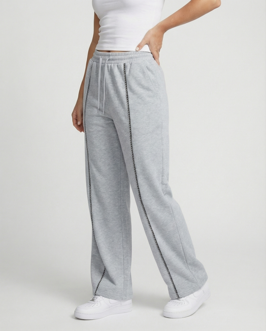Damen Sportliche Freizeithosen mit lockerer Passform und elastischem Bund Heidi Mode