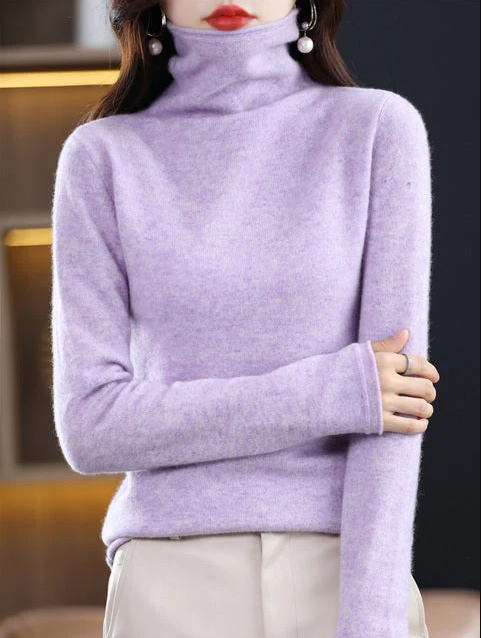 Heidi-Mode | Winter-Chic: Rollkragenpullover aus reiner Wolle für stilvolle Eleganz