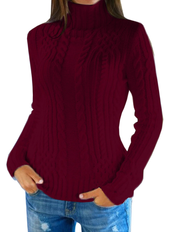 HeidiMode - Eleganter Damen-Rollkragenpullover