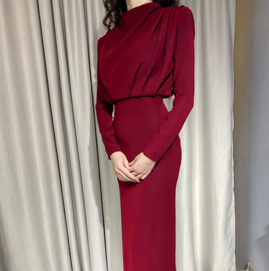 Heidi-Mode - Elegantes Langarmkleid für Damen