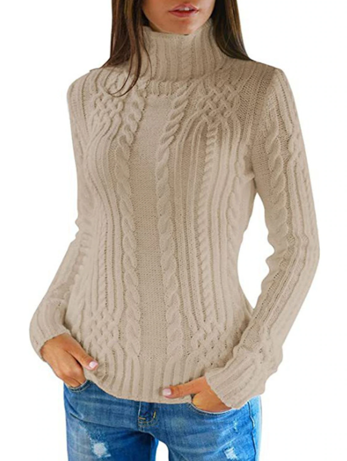 HeidiMode - Eleganter Damen-Rollkragenpullover