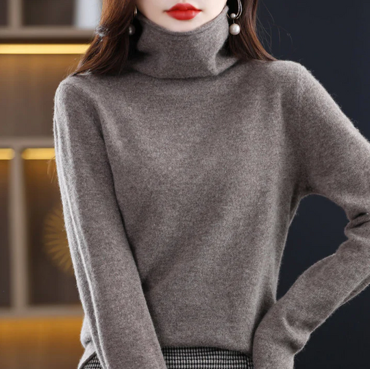 Heidi-Mode | Winter-Chic: Rollkragenpullover aus reiner Wolle für stilvolle Eleganz