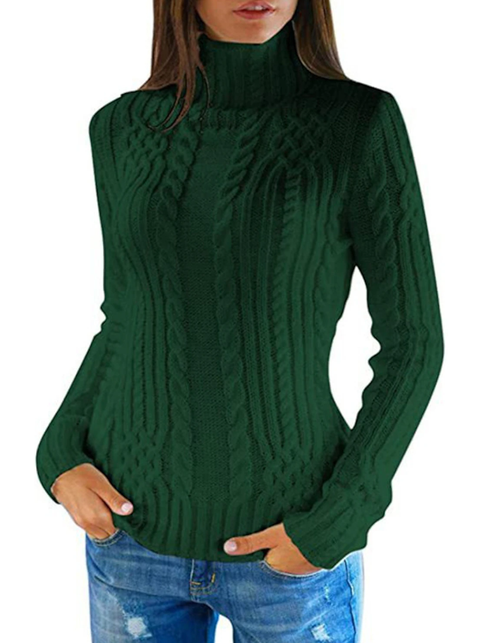 HeidiMode - Eleganter Damen-Rollkragenpullover