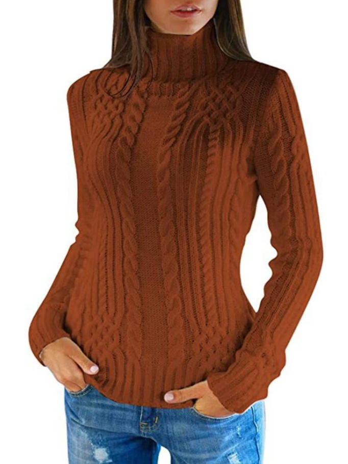 HeidiMode - Eleganter Damen-Rollkragenpullover