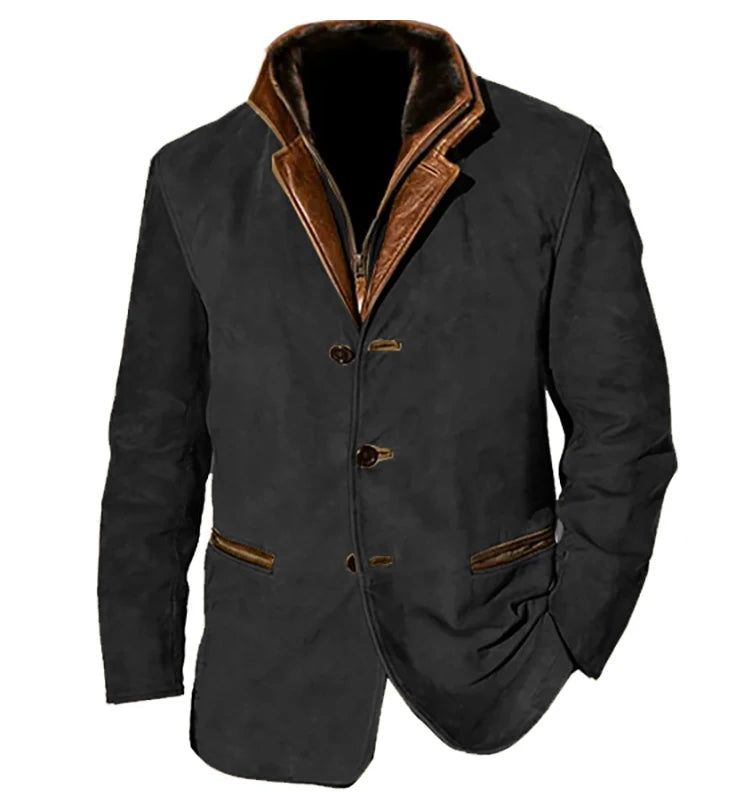 Heidi-Mode | Blazer - Geschichteter Kragen und Knopf-Front-Design