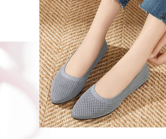 Heidi-Mode - graue orthopädische ballerinas