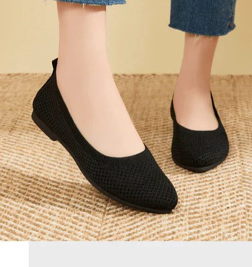 Heidi-Mode - graue orthopädische ballerinas