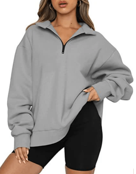 HeidiMode – sweatshirt mit kragen für damen