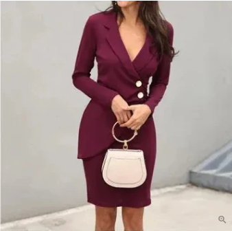 elegante cocktailkleid mit Knöpfen