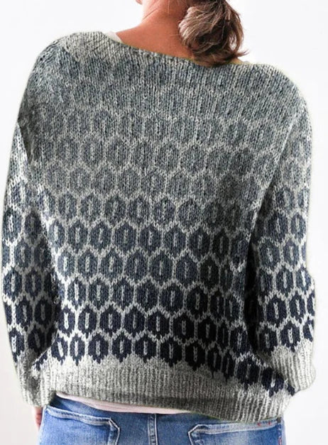 Elegante stilvolle Pullover mit Rundhalsausschnitt