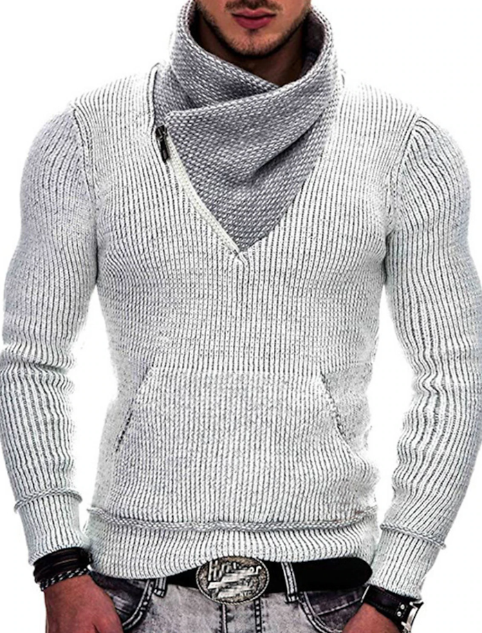 Heidi-Mode Modischer Harajuku-inspirierter Strickpullover für Männer