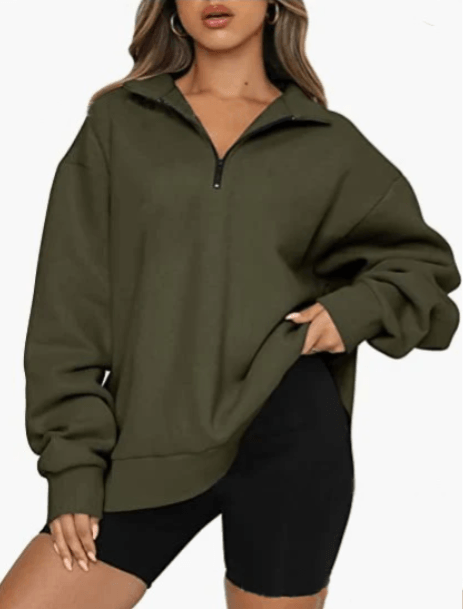 HeidiMode – sweatshirt mit kragen für damen