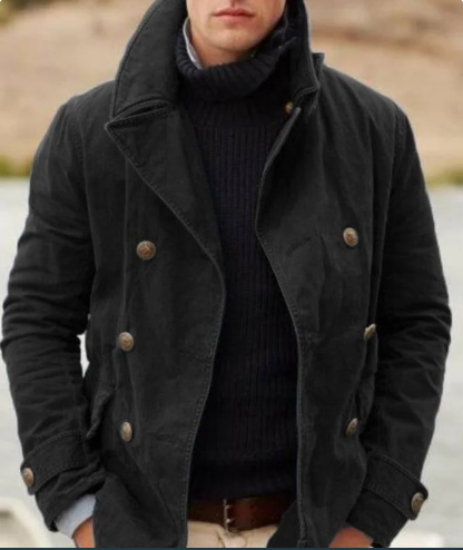 Heidi-Mode | Übergangsjacke Herren Knopfleiste Frühlingsjacke Herren