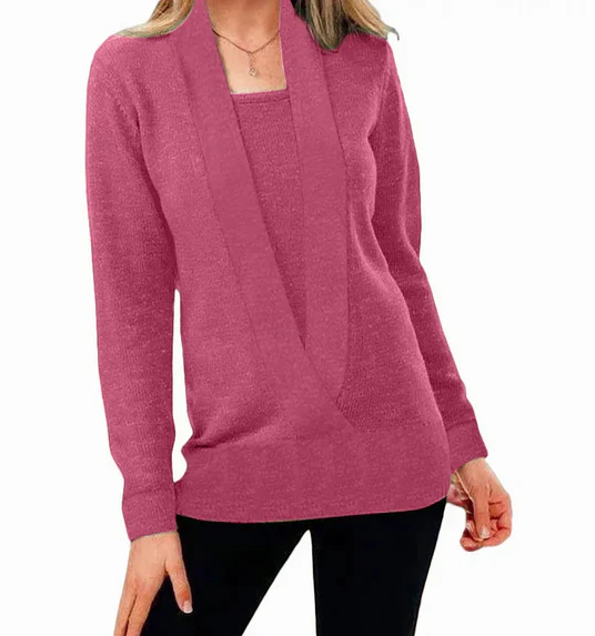 Heidi-Mode | Pull En Tricot Unique Avec Col En V