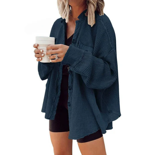 Heidi-Mode | Cordjacke Mit Unregelmäßiger Kapuze