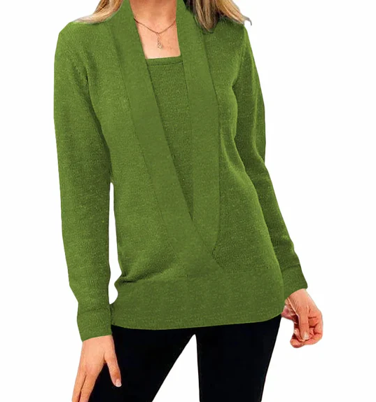 Heidi-Mode | Pull En Tricot Unique Avec Col En V