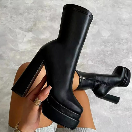 Heidi-Mode | Orthopädischer Stiefel mit Dickem Sohlen
