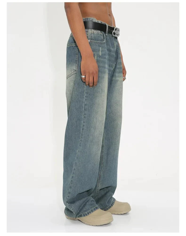 Heidi-Mode - Gewaschene retro weite jeans